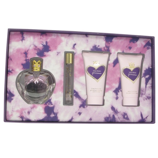 Princess by Vera Wang Eau De Toilette for Women Gift Set - 50ml EDT Spray + 75ml Body Lotion + 75ml Body Polish + 10ml Mini EDT Roller Ball Pen